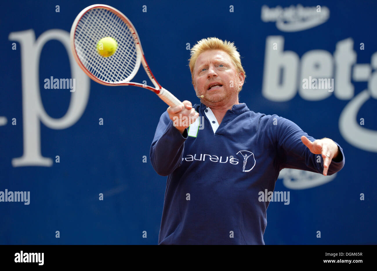 Boris Becker, GER, pendant une session de formation pour les enfants, tennis, Mercedes Cup 2012 Weissenhof, Stuttgart, Bade-Wurtemberg Banque D'Images