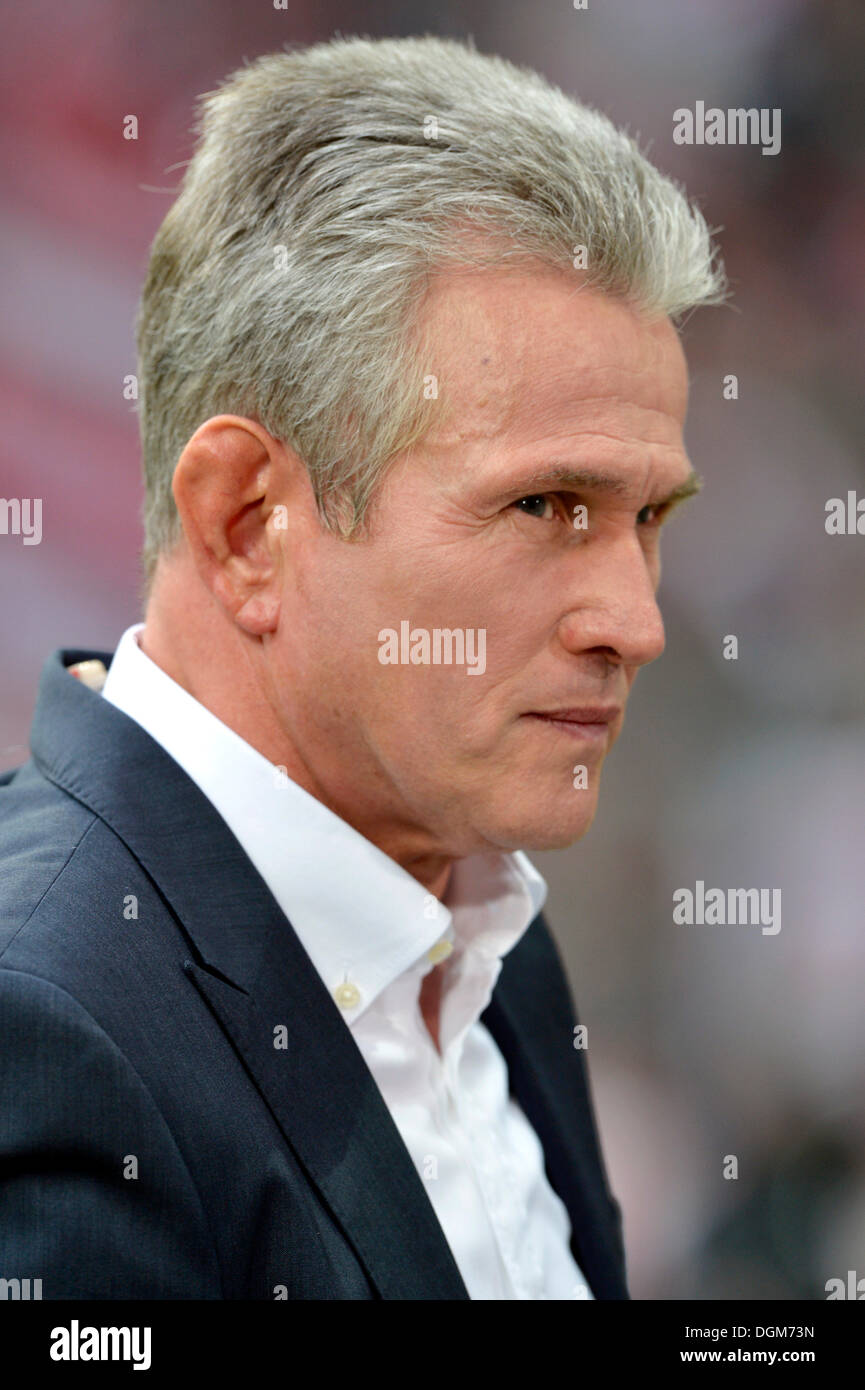 Manager Jupp Heynckes, FC Bayern Munich, portrait, Allianz Arena, Munich, Bavière Banque D'Images