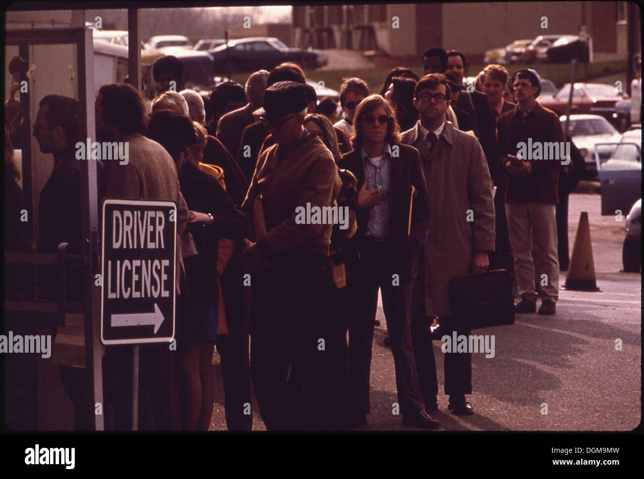 Dernier jour pour les '73 TAGS. BUREAU OF MOTOR VEHICLES, Rockville, MD 546664 Banque D'Images