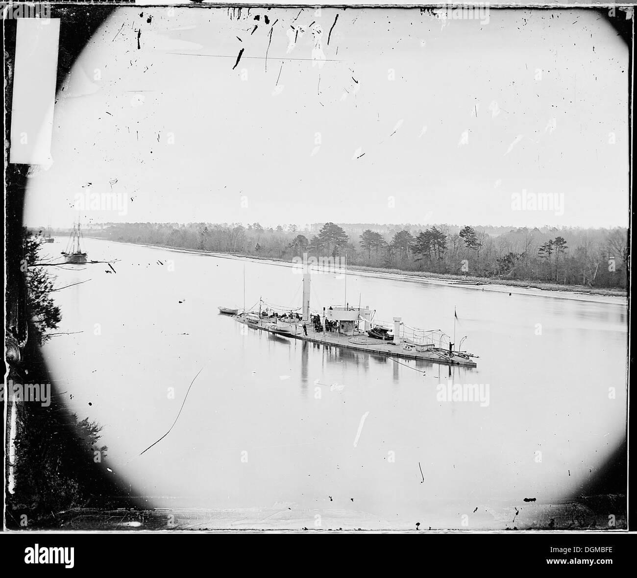 Photo Couleur Teintée Du Navire Cuirassé USS Galena - Guerre Civile Américaine - Reproduction