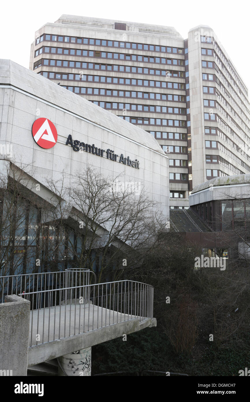 Agentur für Arbeit, Allemand pour l'emploi, de l'Agence, Cologne, Rhénanie-du-Nord - Westphalie, Allemagne Banque D'Images