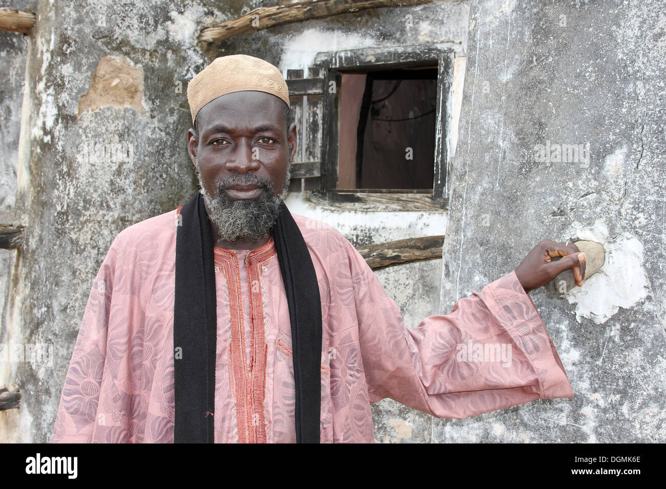 L'imam de la mosquée Maluwe, Ghana Banque D'Images