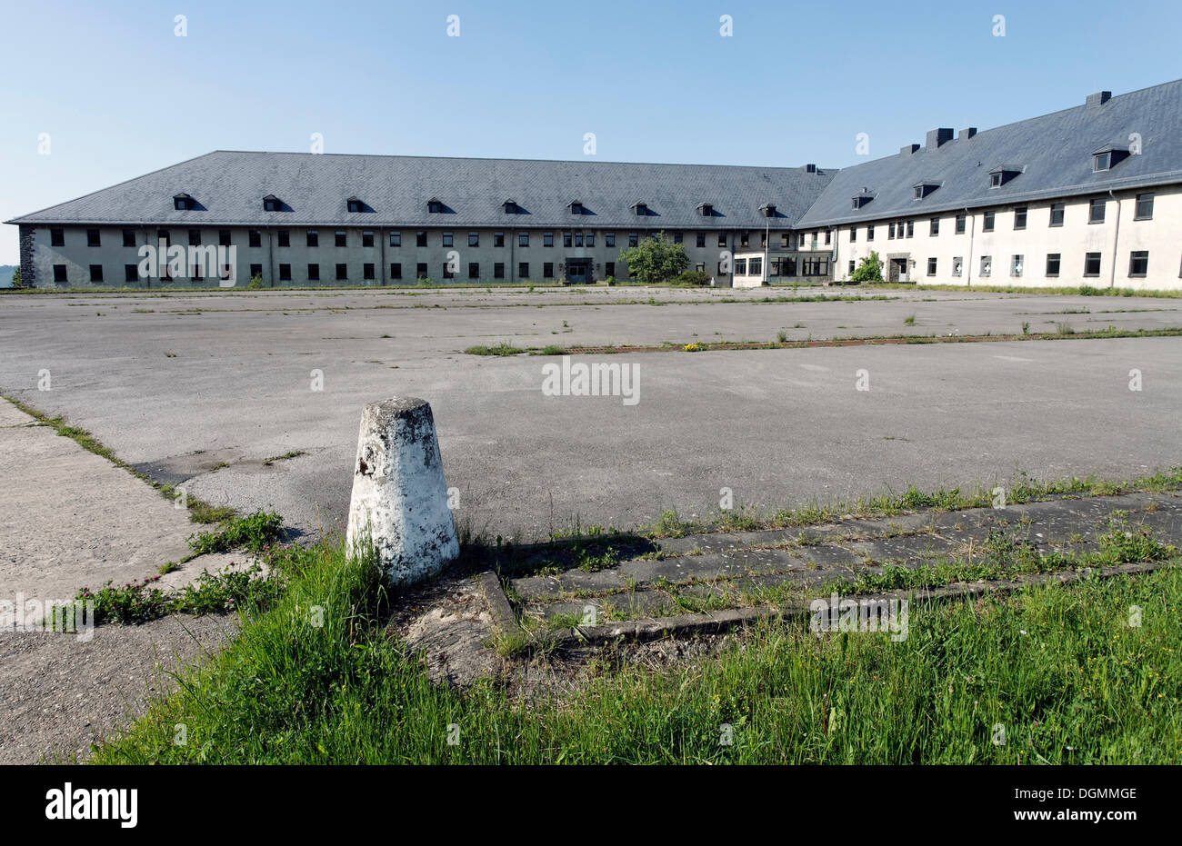 Van Dooren barracks, ex-NS-Ordensburg Vogelsang, Place internationale dans Parc National de l'Eifel, Schleiden-Gemuend Banque D'Images