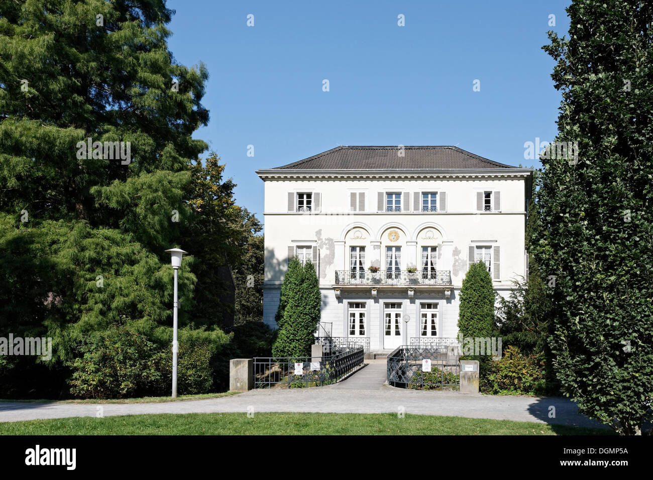Sollbrueggen Haus Hôtel particulier, l'ancienne maison d'un propriétaire de l'usine de soie, Krefeld, Rhénanie du Nord-Westphalie Banque D'Images