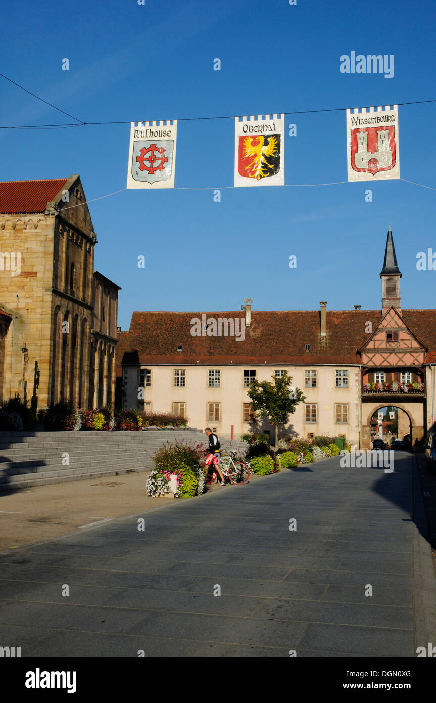 L'Alsace pittoresque ville de Rosheim, France Banque D'Images