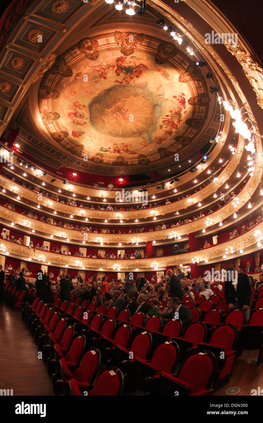 Vue partielle de Palma de Mallorca's theatre. Banque D'Images