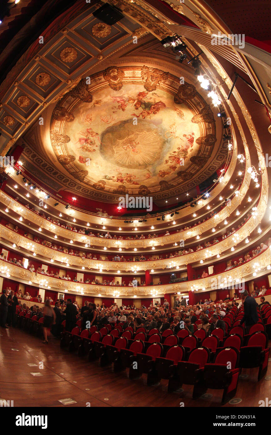 Vue partielle de Palma de Mallorca's theatre. Banque D'Images
