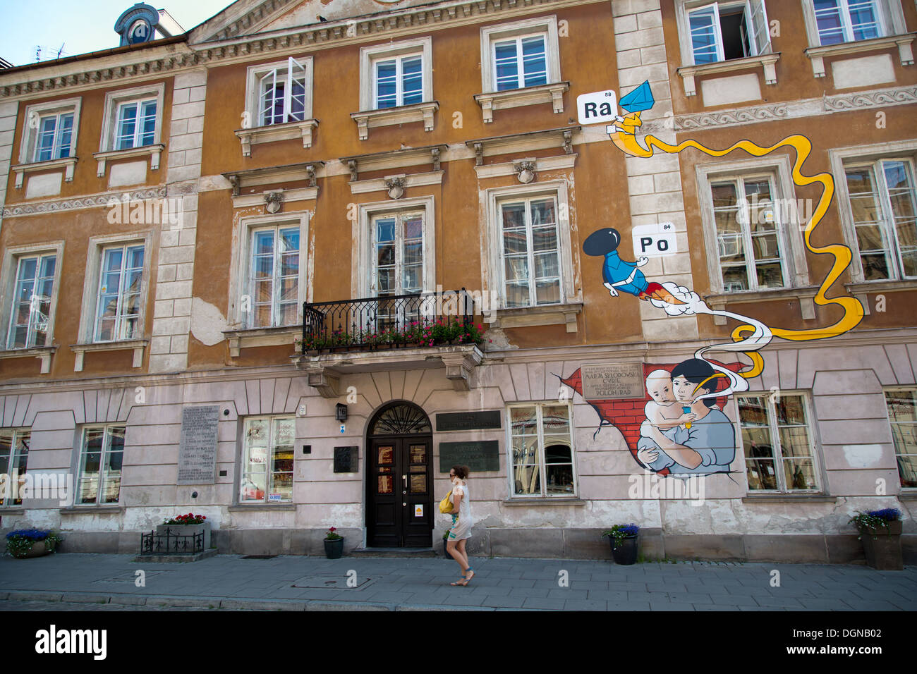 Varsovie, Pologne, le lieu de naissance de Marie Curie Banque D'Images