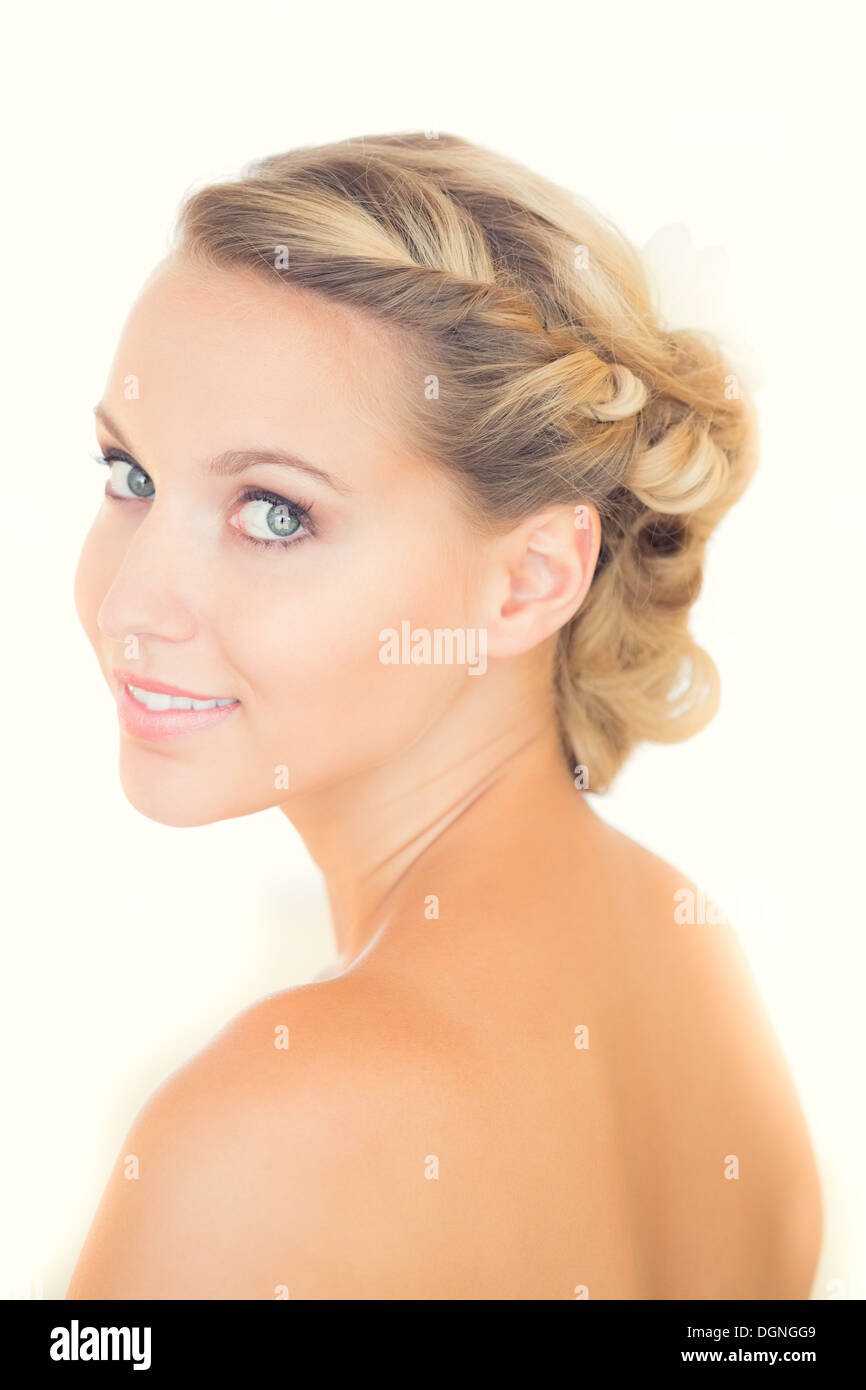 Belle blonde de fierté Banque D'Images