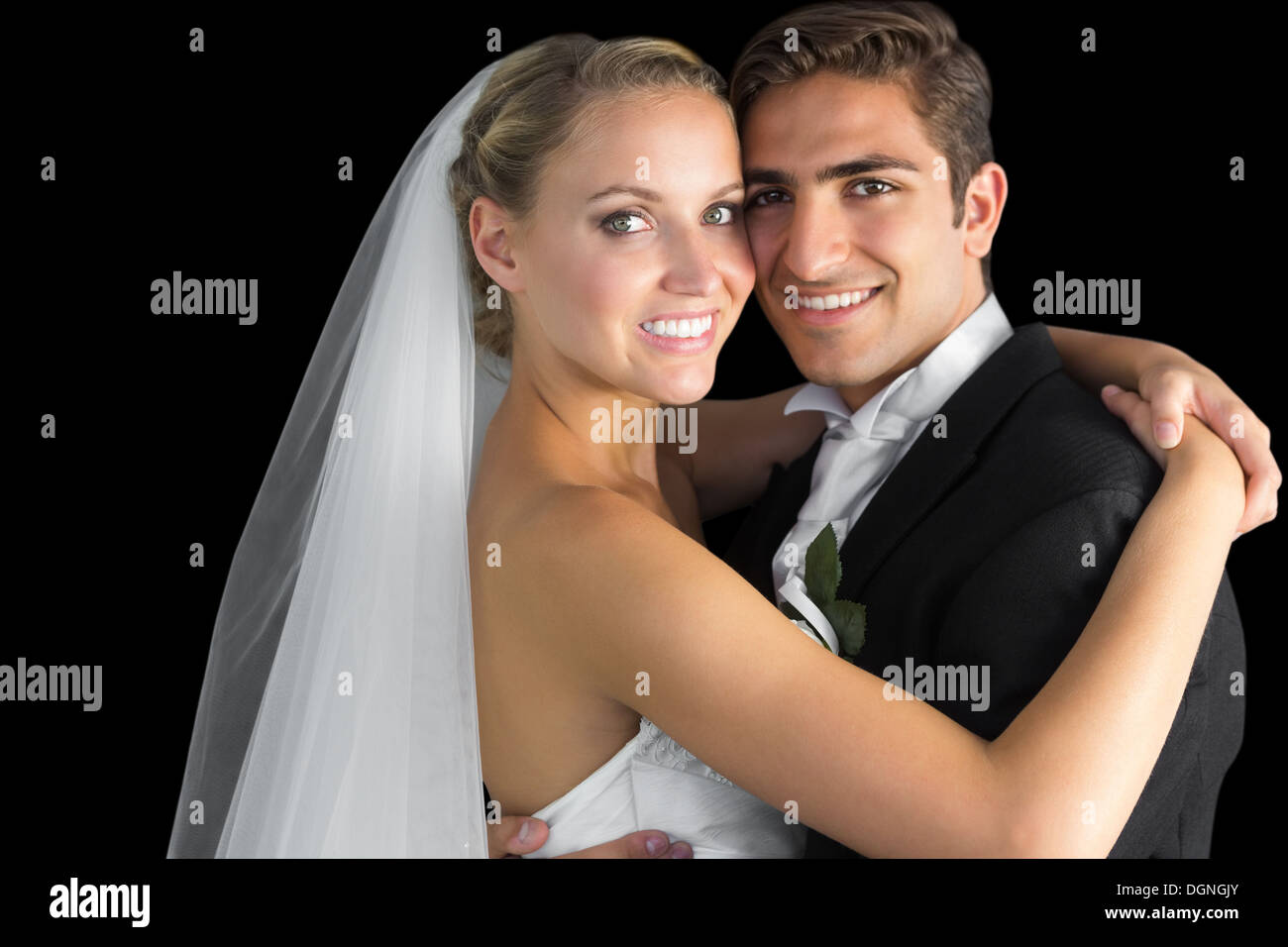 Attractive young couple hugging chaque autres Banque D'Images