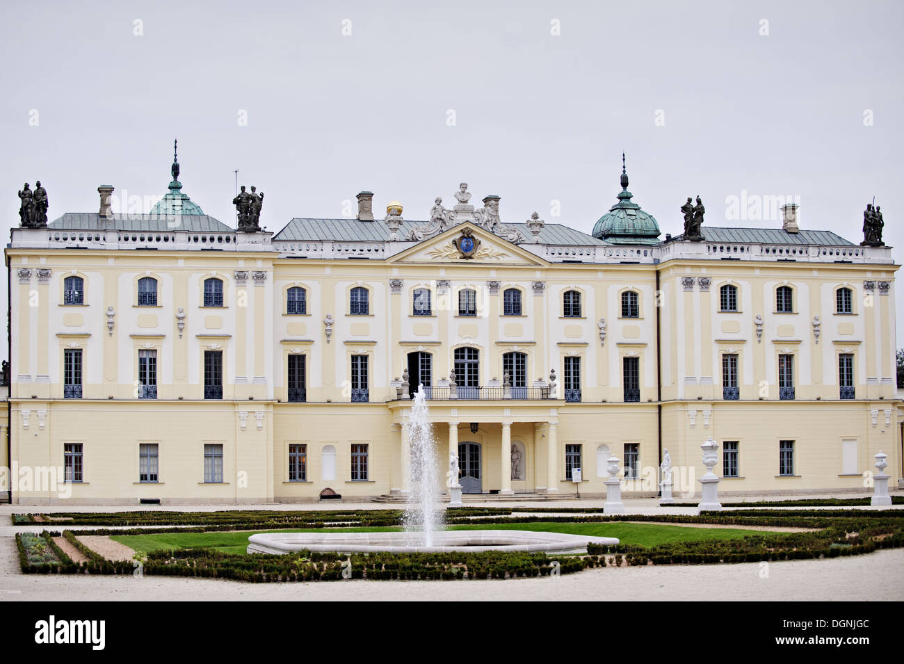 Le palais royal 'Pałac Branickich" la Pologne Białystok Banque D'Images