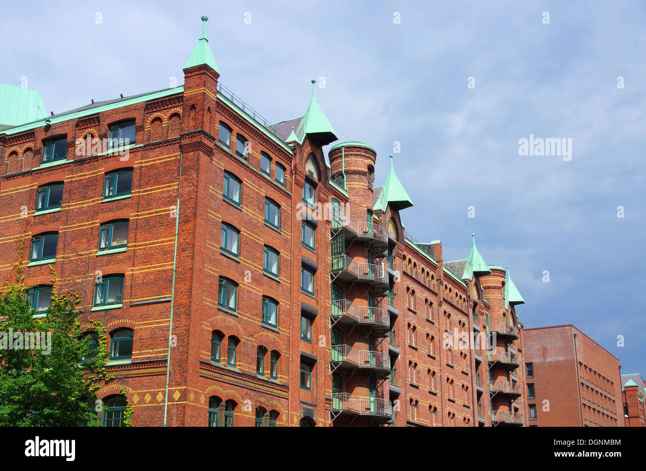 Hambourg - Hamburg Speicherstadt ville d'entrepôts 01 Banque D'Images