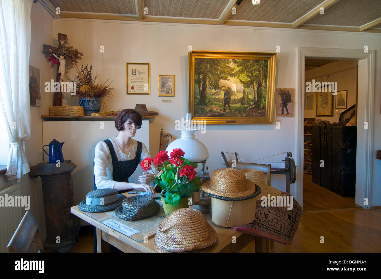 Hutmuseum hat museum, Lindenberg, Bavière Allgaeu Banque D'Images