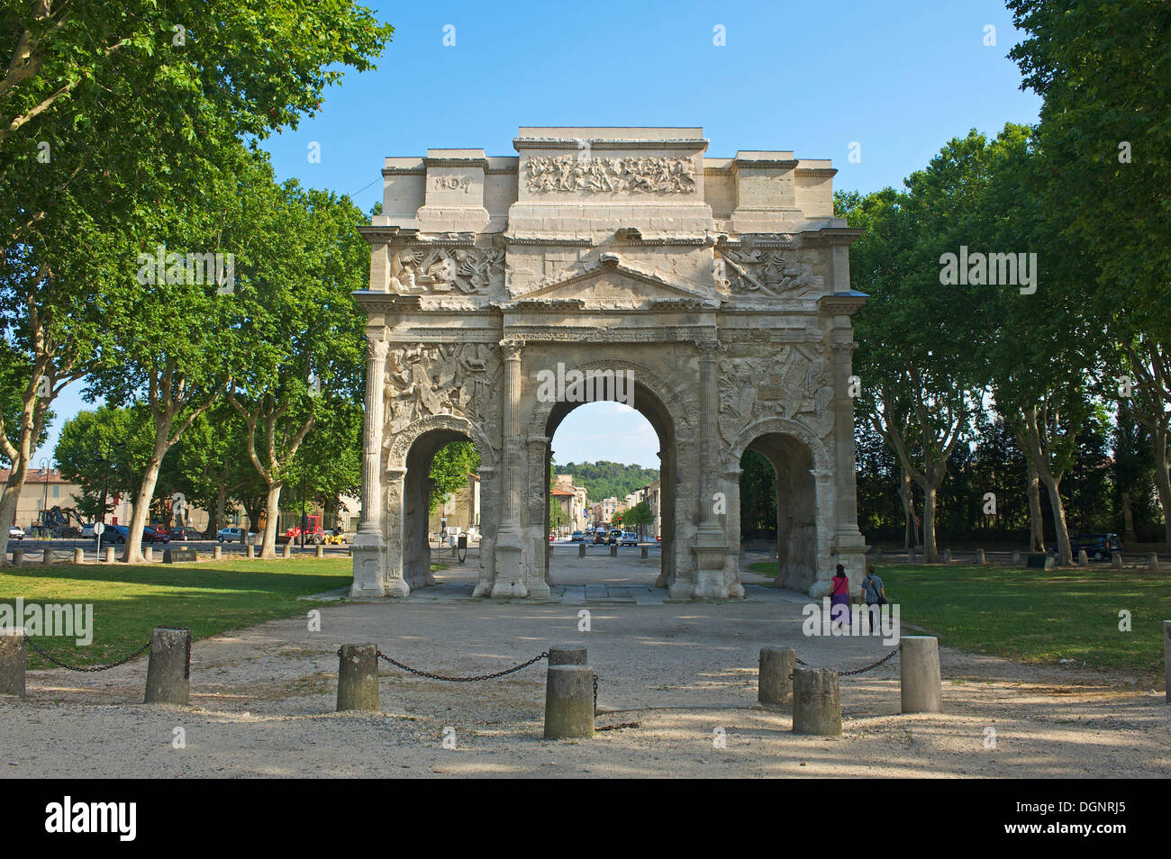 Arc de Triomphe d'Orange, Orange, Provence, région Provence-Alpes-Côte d'Azur, France Banque D'Images