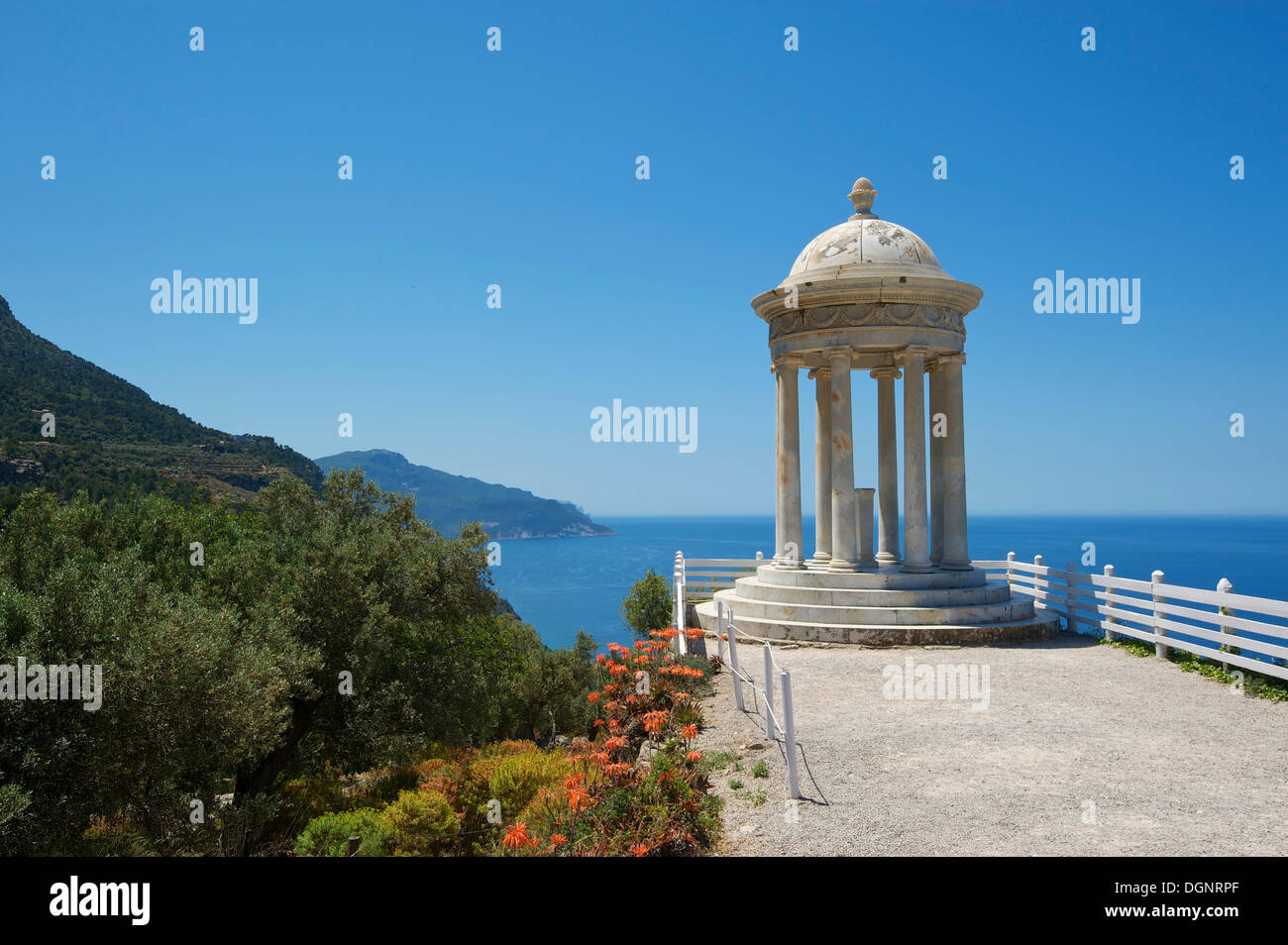 Pavillon à Son Marroig, Serra de Tramuntana, à Majorque, Îles Baléares, Espagne Banque D'Images
