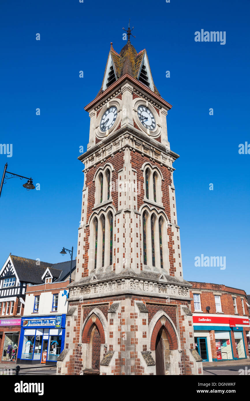 L'Angleterre, l'East Anglia, Suffolk, Newmarket, la Tour de l'horloge Banque D'Images