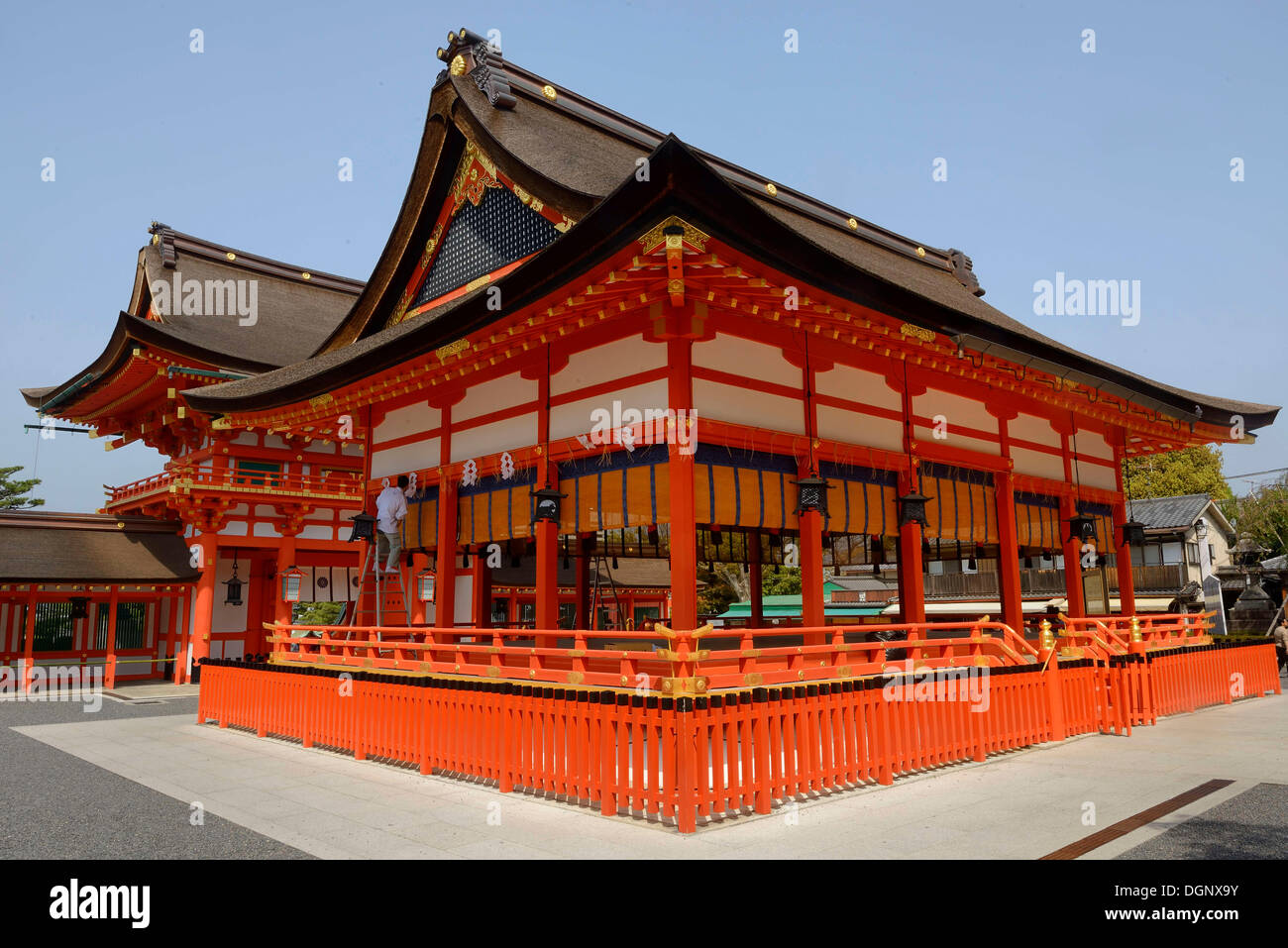 Fushimi Inari Taisha ou Oinari-san, le sanctuaire Shinto Fushimi, Kyoto, la région de Kinki, Japon Banque D'Images