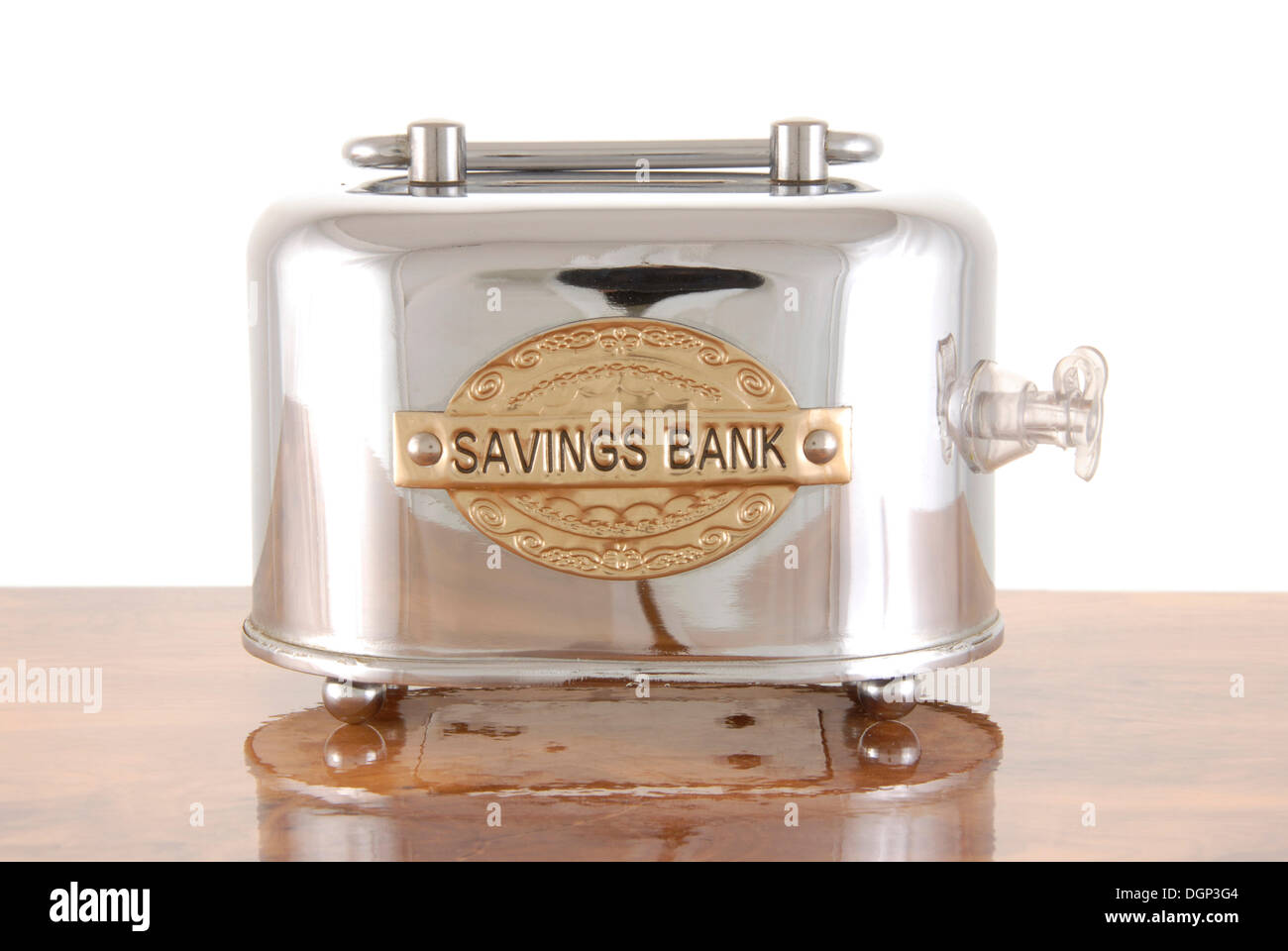 Fort d'épargne avec valve, image symbolique pour les banques gonflés Banque D'Images