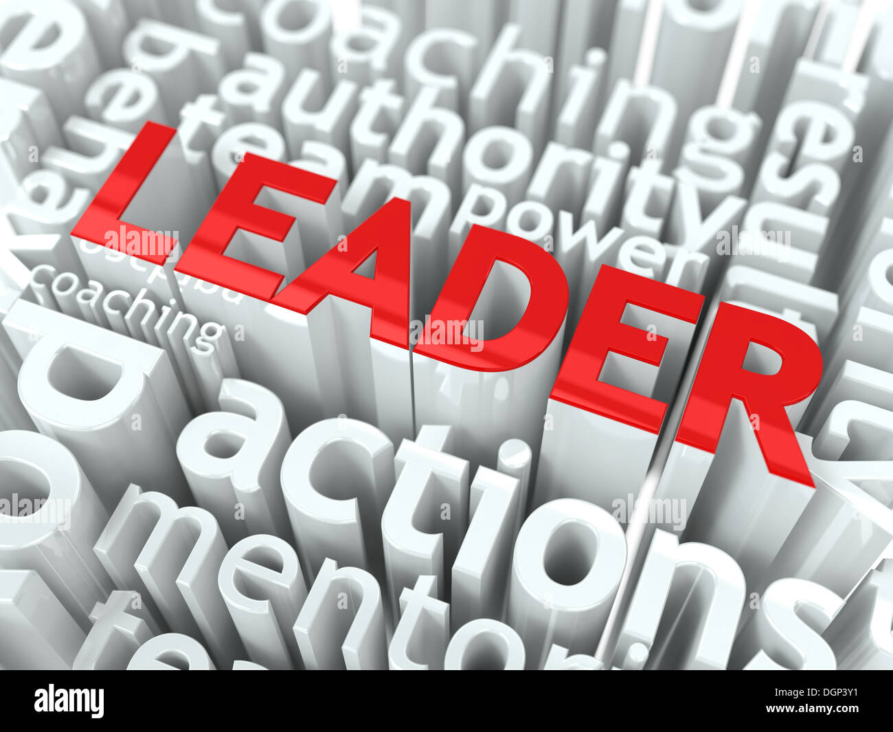 Concept de leadership. Banque D'Images