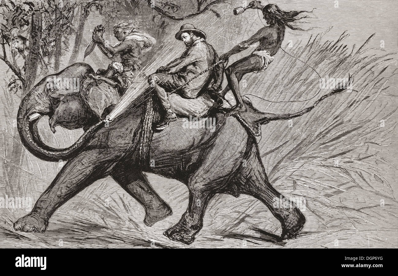 Ancien Fouet De Chasse à Courre Victorien - George Parker Londres - Collection