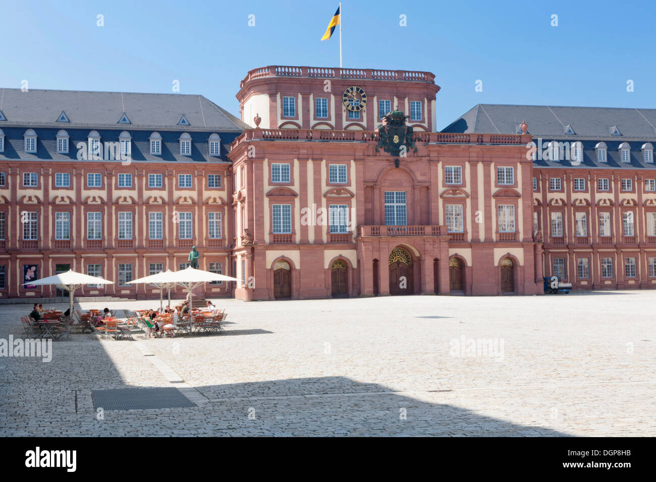 Schloss Mannheim palais royal, Mannheim, Bade-Wurtemberg Banque D'Images