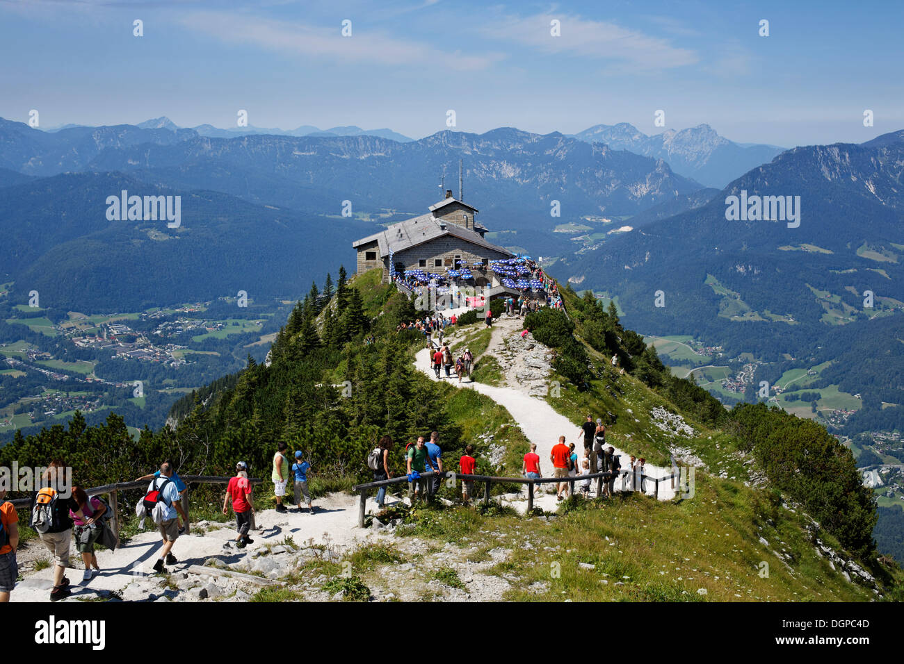 Kehlsteinhaus ou Eagle's Nest, Kehlstein Mountain, Berchtesgaden, Berchtesgadener Land, Bavière, Haute-Bavière Banque D'Images