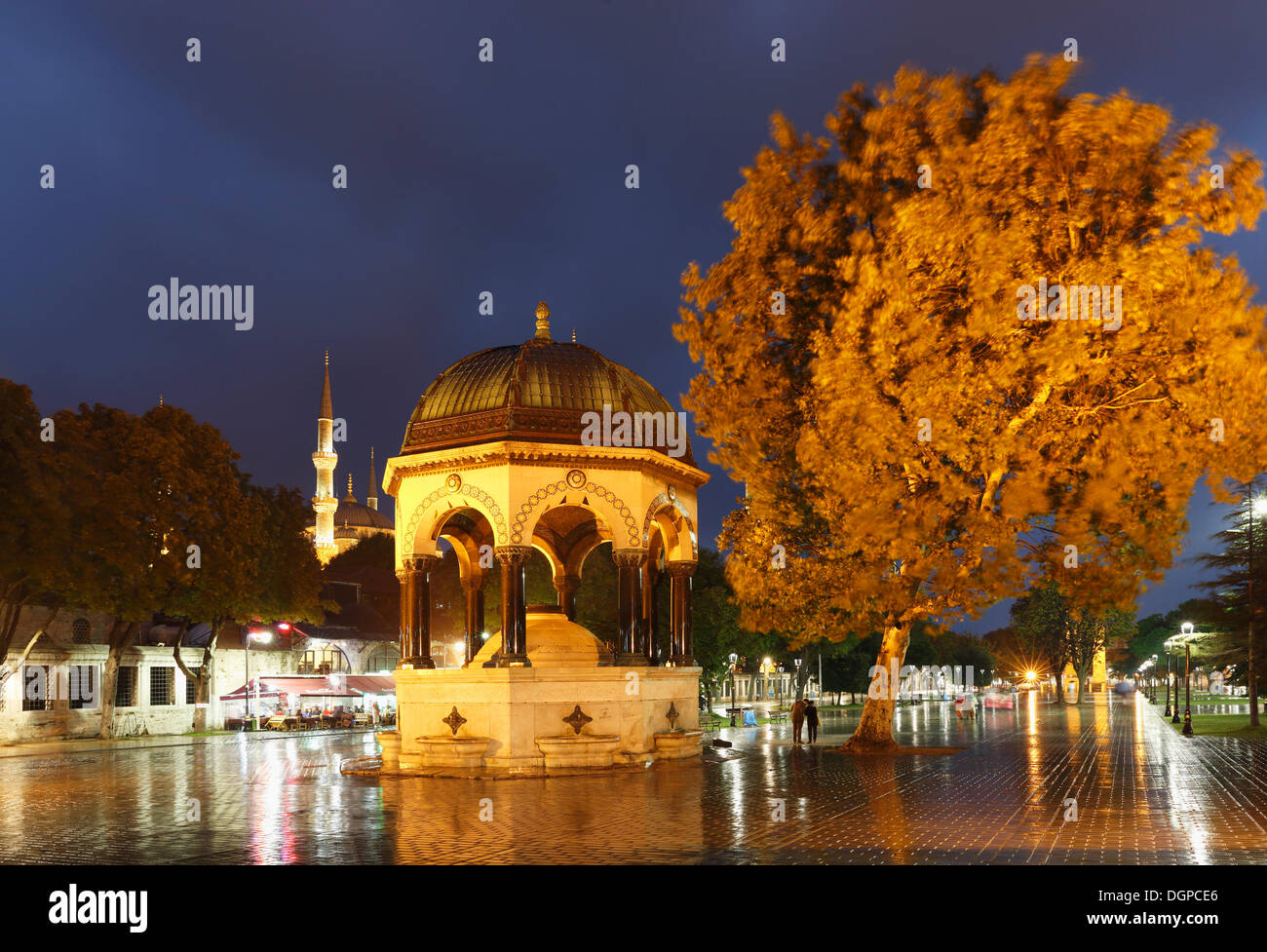 Fontaine allemande, Alman Çeşmesi, l'Hippodrome ou la Place Sultanahmet, Istanbul, côté européen, la Turquie, l'Europe Banque D'Images