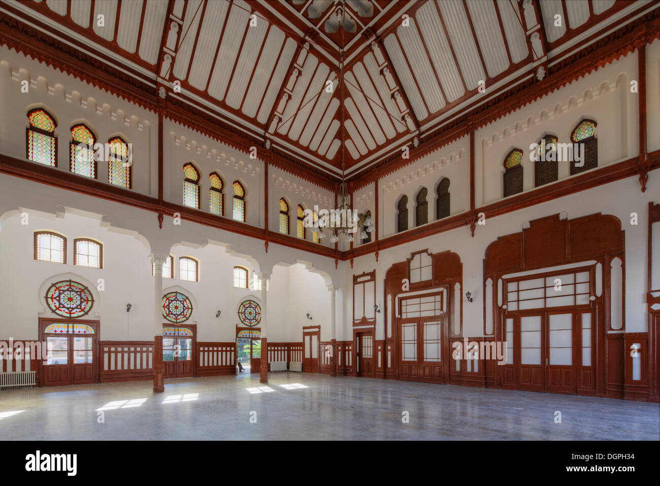 Salle d'attente historique dans Sirkeci Gare, terminus de l'Orient Express, Istanbul, Turquie, Europe, Istanbul Banque D'Images