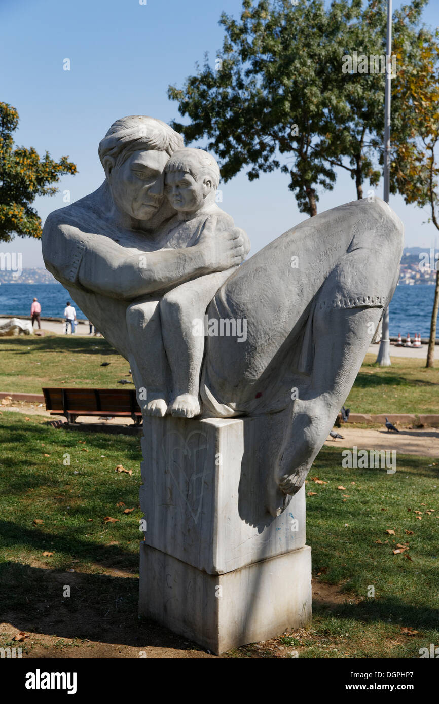 Dans Fýndýklý Sculpture Park sur Bosphore, Karaköy, Beyoglu, Istanbul, Istanbul, Turquie Province Banque D'Images