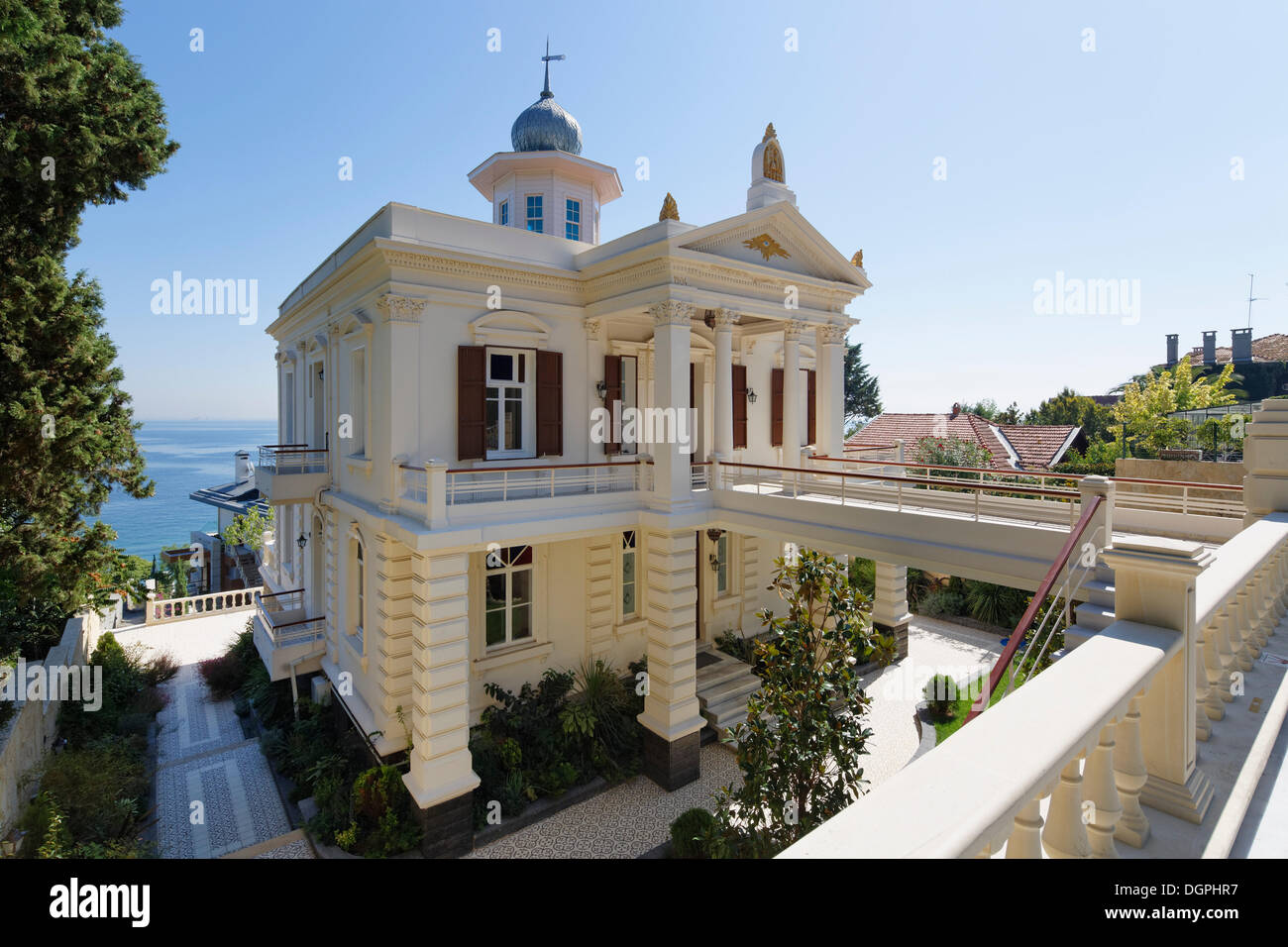 Villa, Büyükada, les îles du Prince, Istanbul, rive asiatique, Istanbul, Turquie Province Banque D'Images