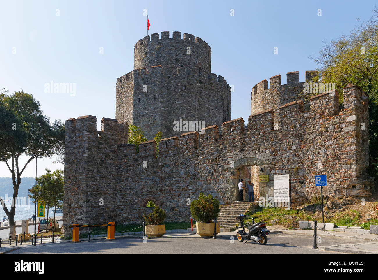 La forteresse européenne de Rumelihisarı Rumelian ou château, Bosphore, Rumelihisari, Sariyer, Istanbul, côté Européen Banque D'Images
