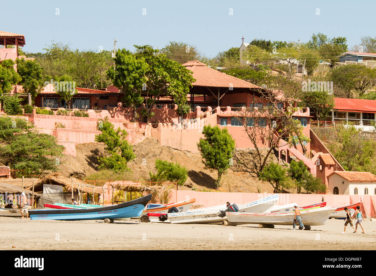 La Boquita beach, au Nicaragua. Banque D'Images