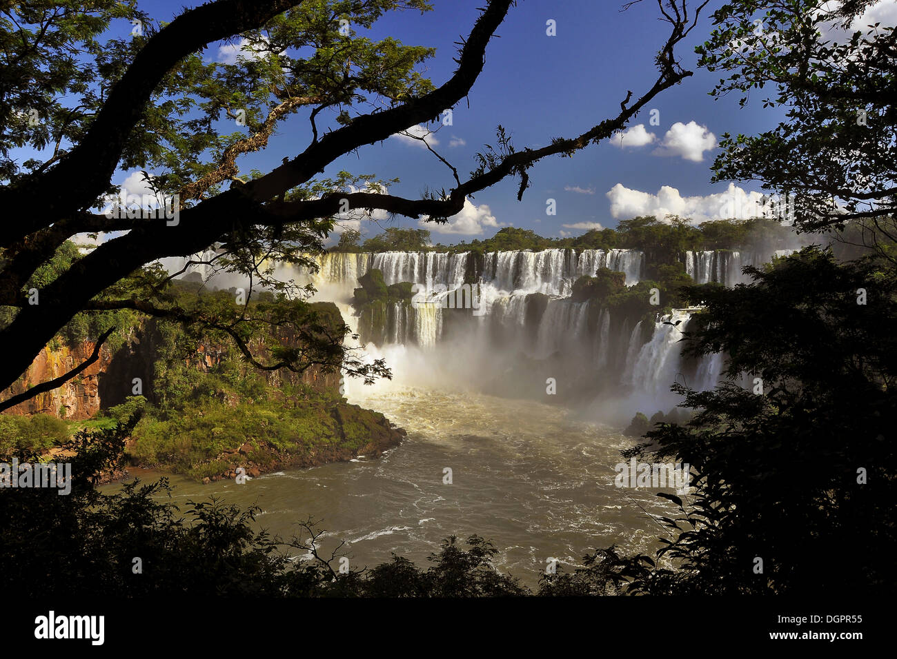 Cataratas del Iguazu, iguazu, puerto iguazu, Argentine - Brésil frontière, l'Amérique du Sud Banque D'Images