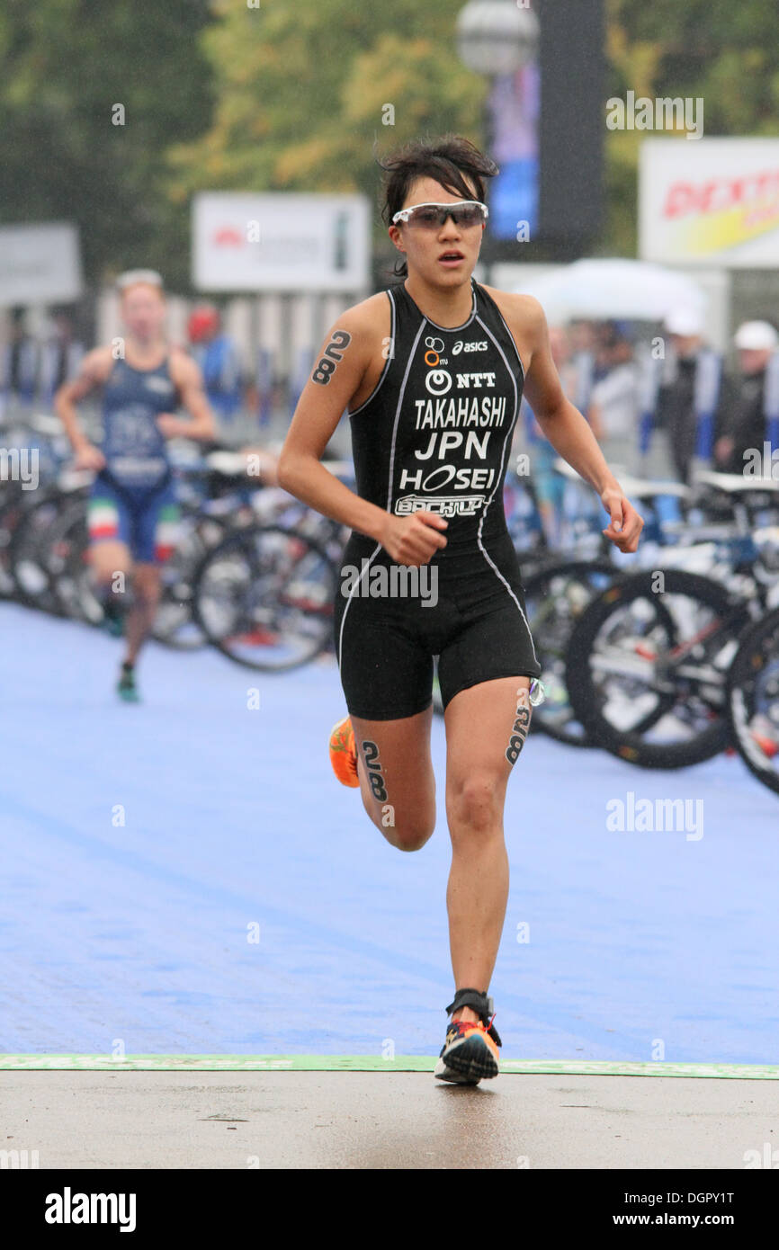 Le Japon à l'UIT contender World Triathlon qui a eu lieu à Londres Banque D'Images