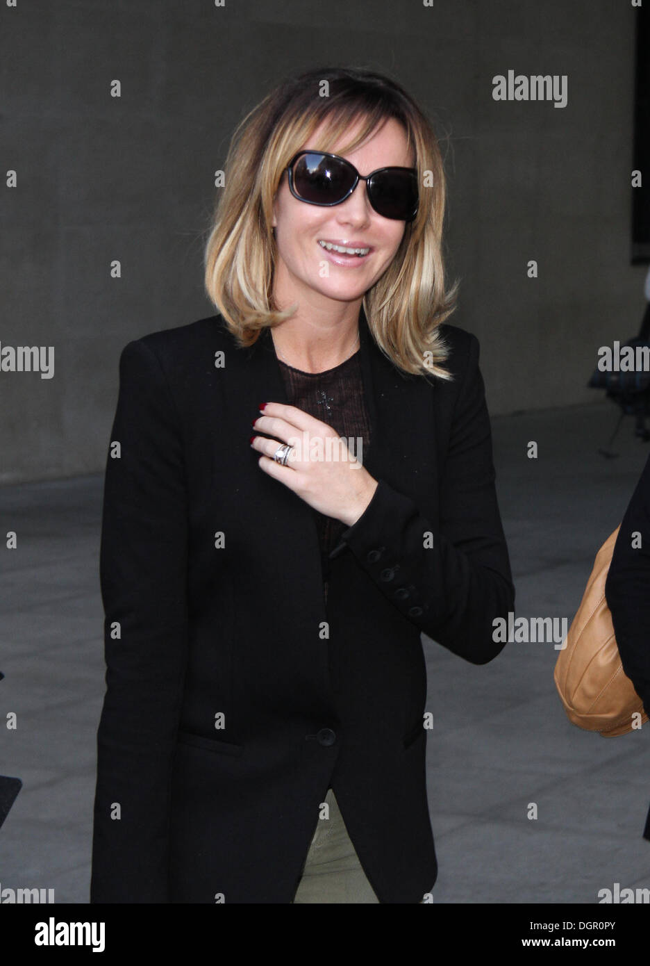 Amanda Holden vu à la BBC à Londres. Crédit : Simon Matthews/Alamy Live News Banque D'Images