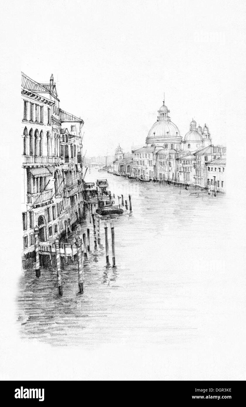 Grand Canal, Venise Banque D'Images