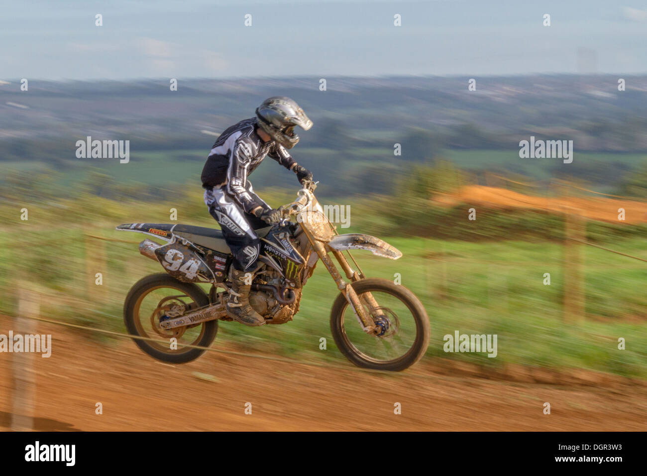 Formation pour pilote de motocross Banque D'Images