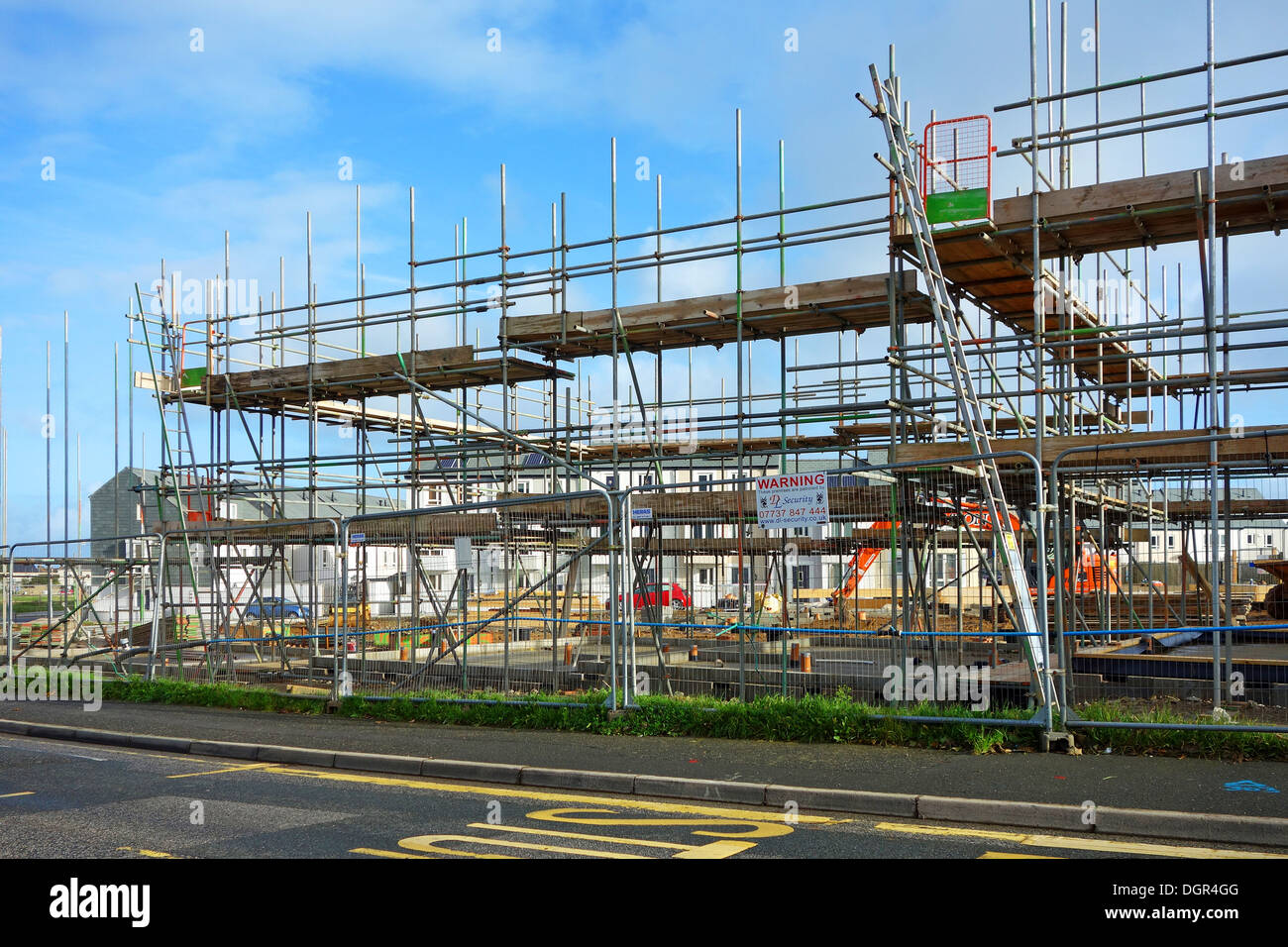 De nouveaux logements abordables à Redruth, Cornwall, UK Banque D'Images