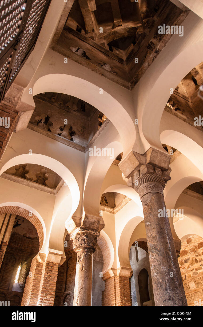 La Ermita o Iglesia del Cristo de la Luz, mezquita anteriormente de Bab al-Mardum, Tolède, Castille la Manche, Espagne Banque D'Images