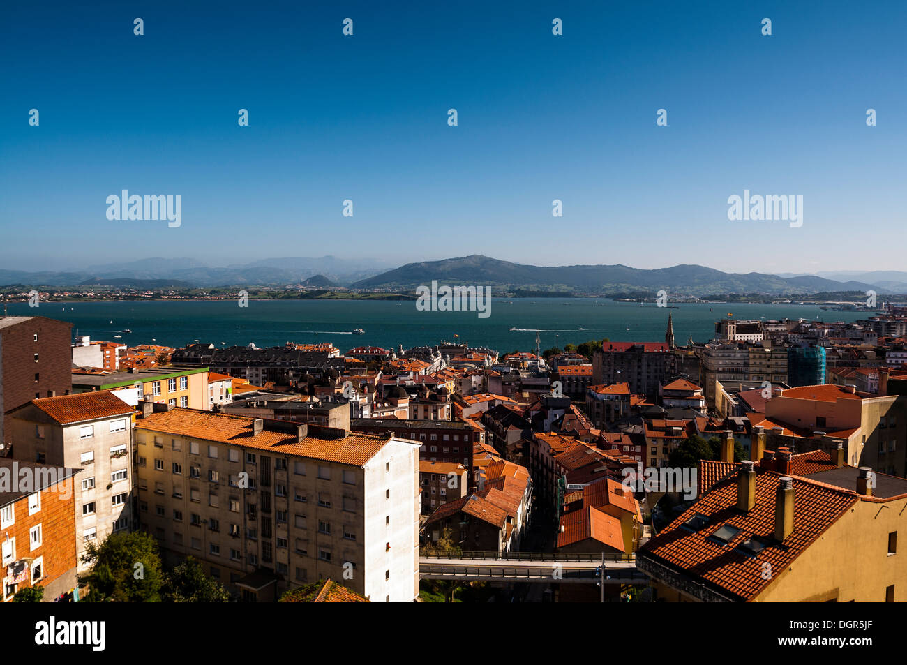 Vista de la ciudad de Santander, España Banque D'Images