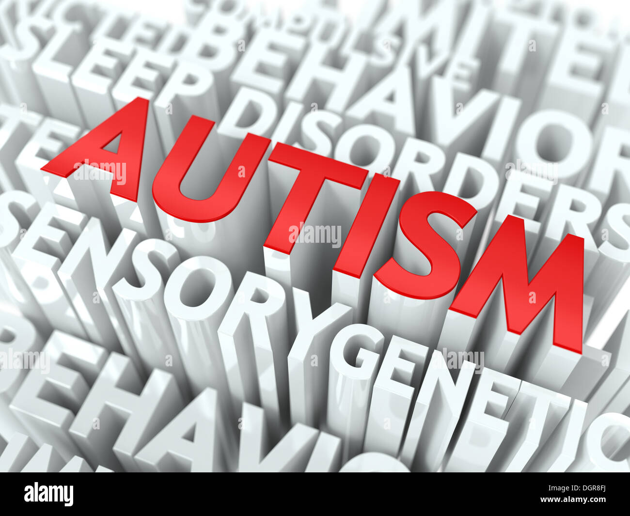 Concept de l’autisme. Banque D'Images