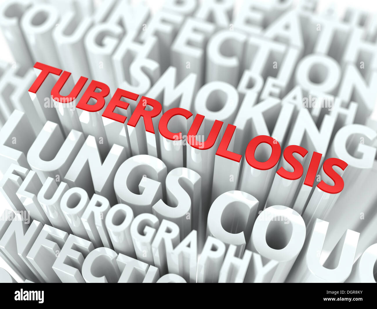 Concept de la tuberculose. Banque D'Images