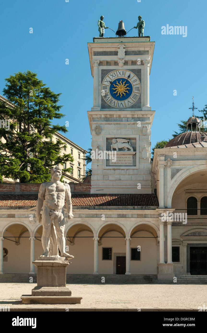 Piazza della Liberta, Udine, Frioul-Vénétie Julienne, Italie Banque D'Images