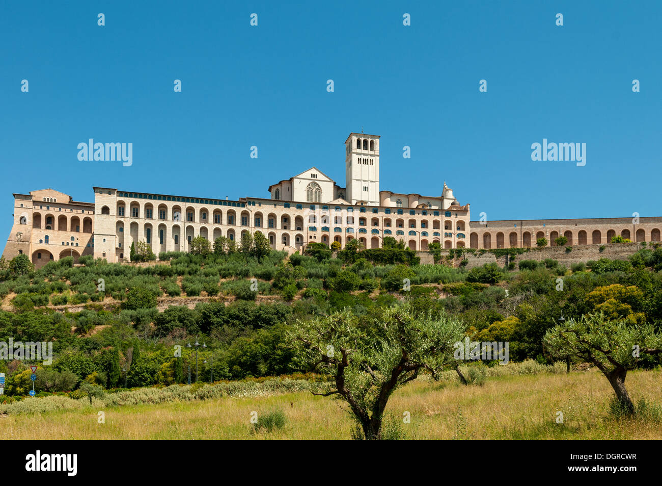 Basilica di San Francesco, Assise, Ombrie, Italie Banque D'Images