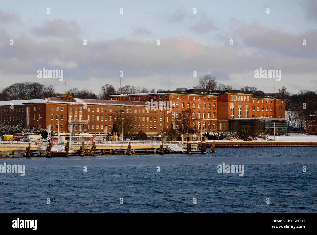 Schleswig-Holstein au Parlement européen sur le fjord de Kiel, le parlement de l'État de Schleswig-Holstein, Kiel, Schleswig-Holstein Banque D'Images