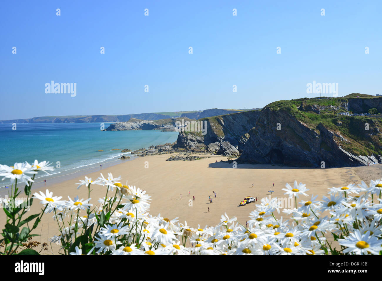 Tolcarne Beach, Newquay, Cornwall, Angleterre, Royaume-Uni Banque D'Images