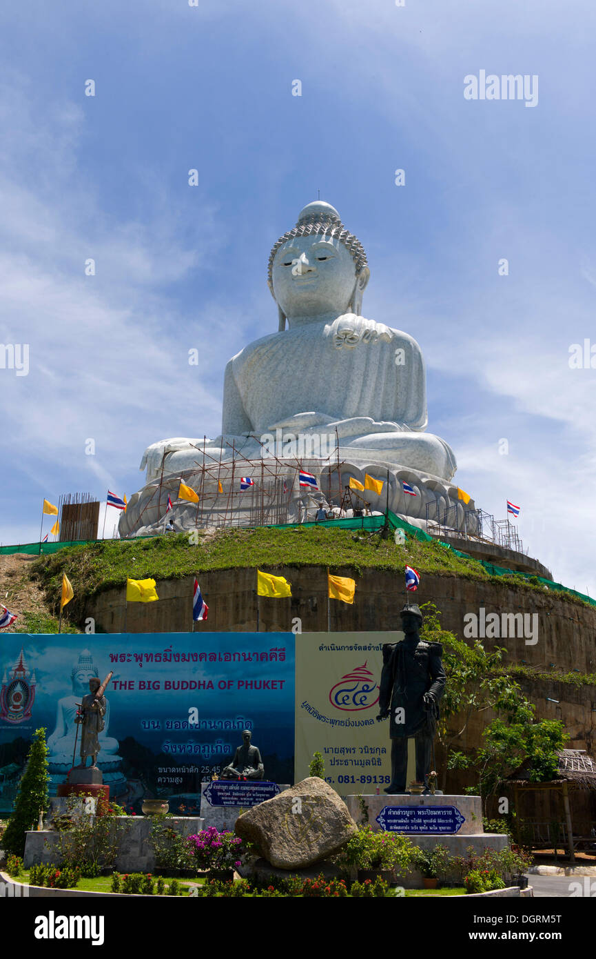 Statue de Bouddha, Grand Bouddha de Phuket, la plus grande statue de Bouddha, Ban Kata, l'île de Phuket, Thaïlande, Asie Banque D'Images