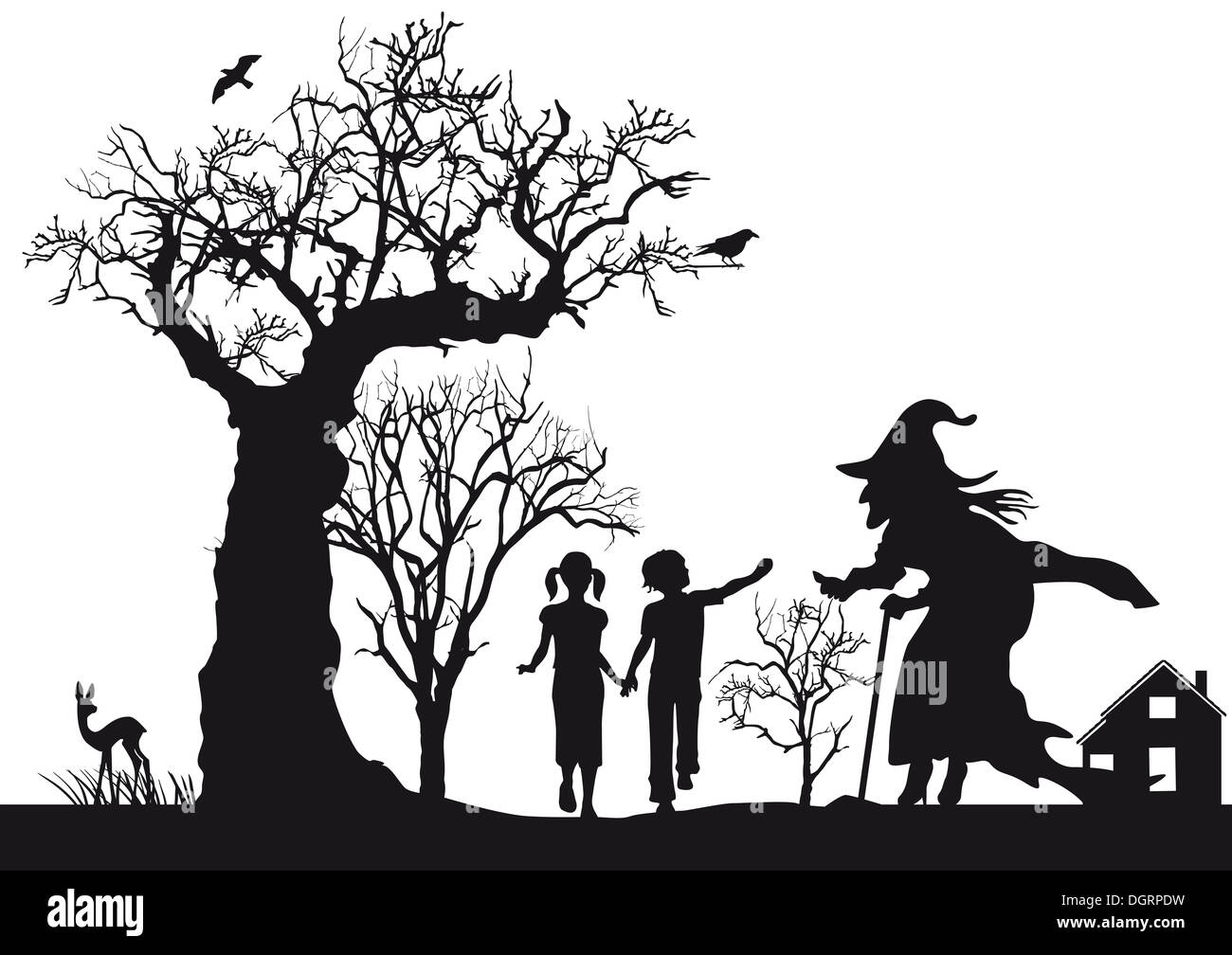 Hansel et Gretel Banque D'Images