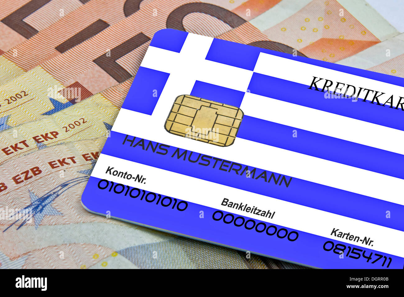 Carte de crédit comme moyen de paiement en Grèce Banque D'Images