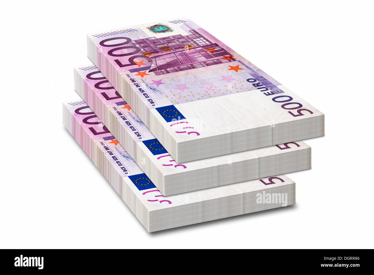 Lot De 7 Paquets De Ganses Pour Billets Euros 500 Unités Par Couleur | Normes Banque De France | Fabriqué En France